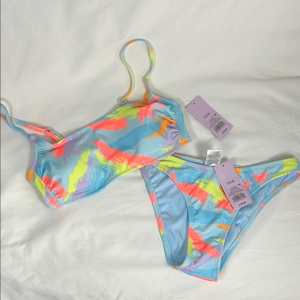 Wild Fable Neon Splash Bikini Bottom